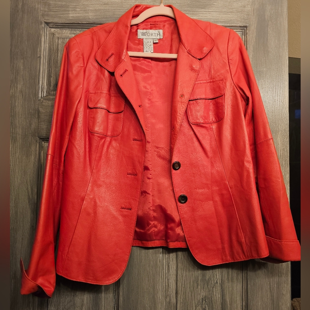 Worth Women's Red Jacket Size 10